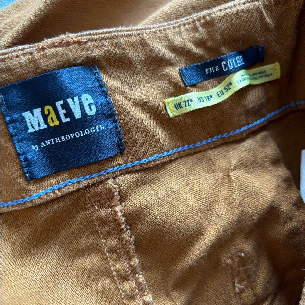 Maeve The Colette, Cropped Wide Leg Pants: Linen Edition